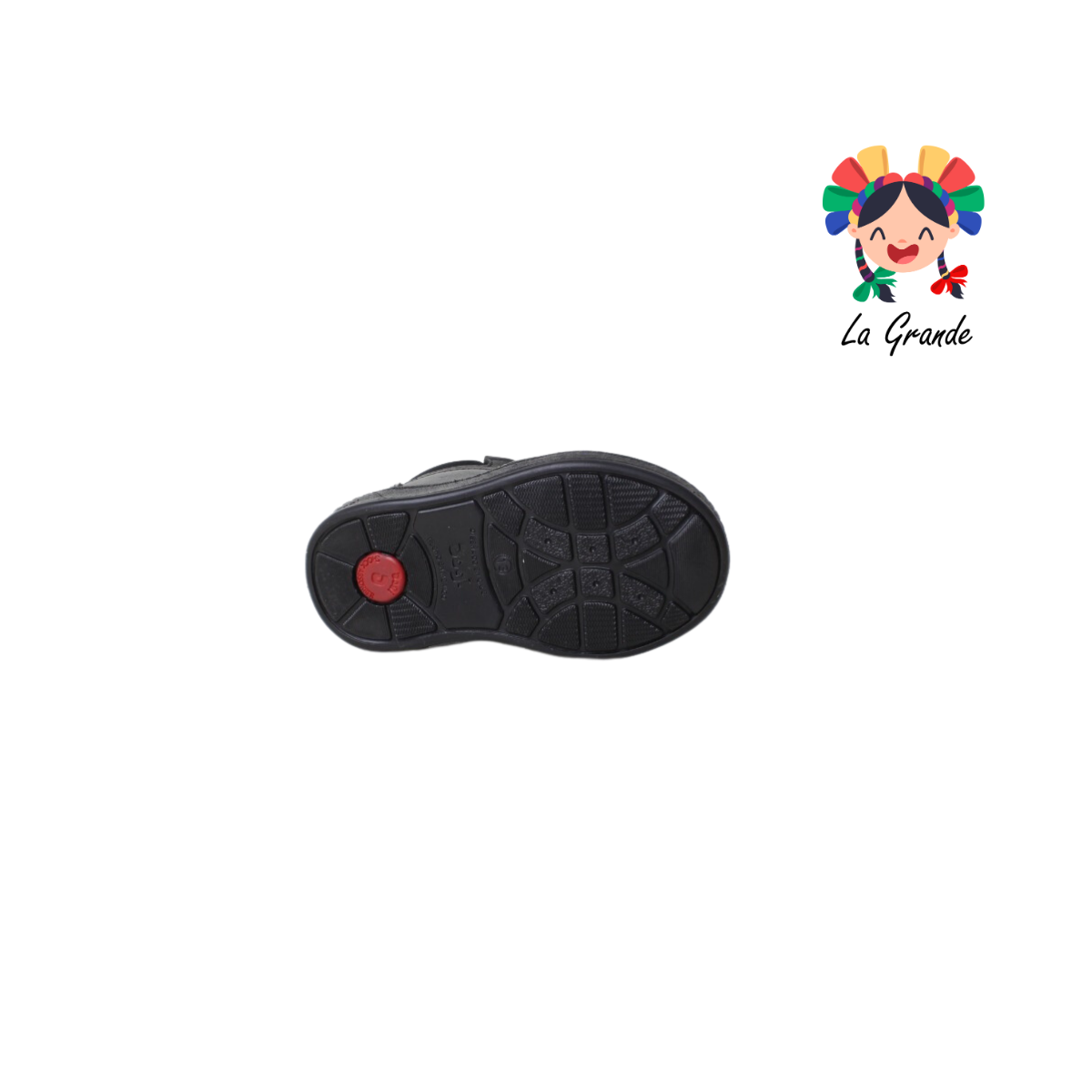 7284 DOGI Negro Piel Zapato Casual para Bebé