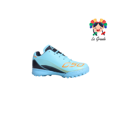 728 GATTUSO Azul Prit Mno Oro Nja Sintético Tenis de Fútbol Rápido para Niña y Niño