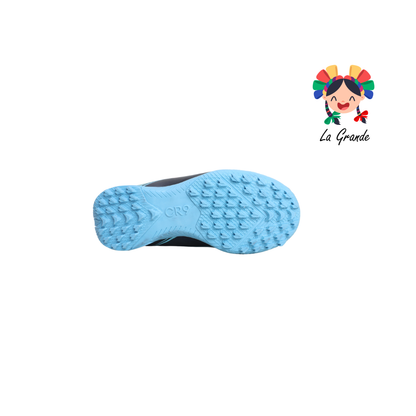 728 GATTUSO Azul Prit Mno Oro Nja Sintético Tenis de Fútbol Rápido para Niña y Niño