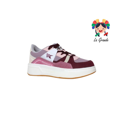 7290 MAKKENA Vino Rosa Tenis Casual para Dama