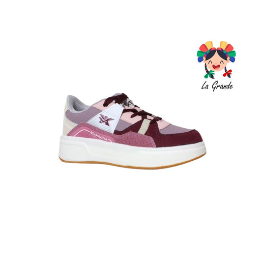 7290 MAKKENA Vino Rosa Tenis Casual para Dama