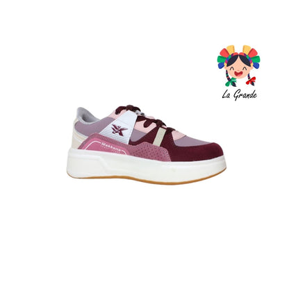 7290 MAKKENA Vino Rosa Tenis Casual para Dama