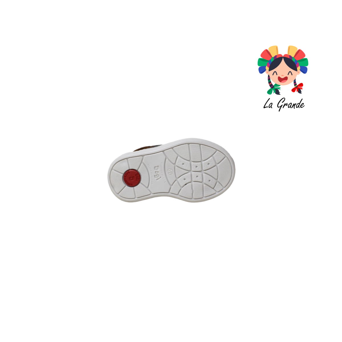 7295 DOGI Café Brandy Piel Zapato Tipo Botita Casual para Bebé y Niño