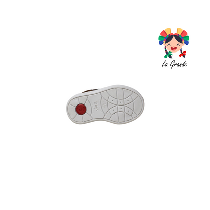 7295 DOGI Café Brandy Piel Zapato Tipo Botita Casual para Bebé y Niño