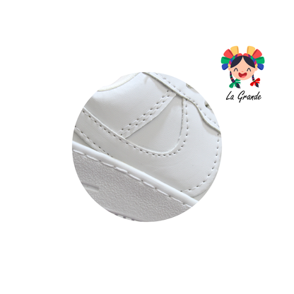 900 FRIDAYS Blanco Blanco Sintético Escolar Para Niño,Niña, Dama y Joven