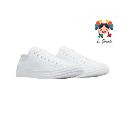 CHUCK TAYLOR CONVERSE Blanco Piel Tenis para Dama y Joven