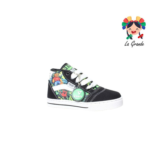 730 VANPI Oso Negro Sintético Tenis Casual para Niña y Niño