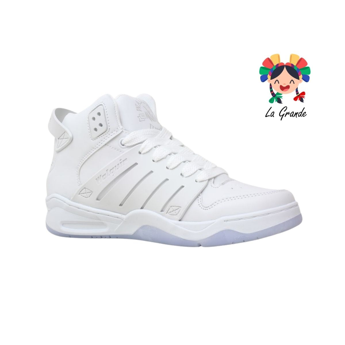 730 WALKQUIR Blanco Cristal Tenis Casual para Caballero