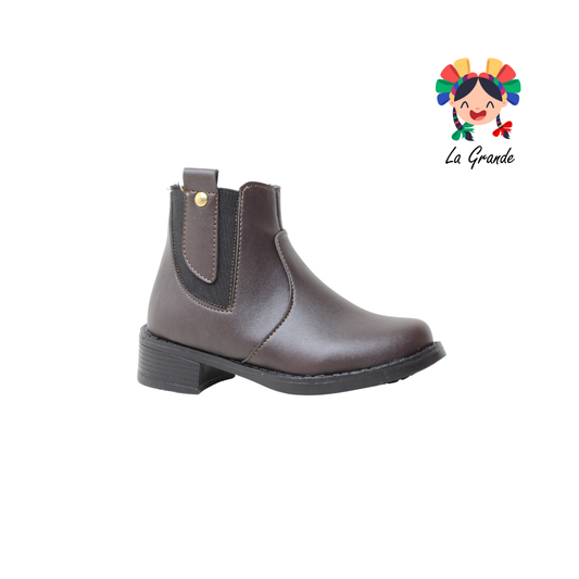 734 TOP 5 Café Sintético Bota Casual para Niña