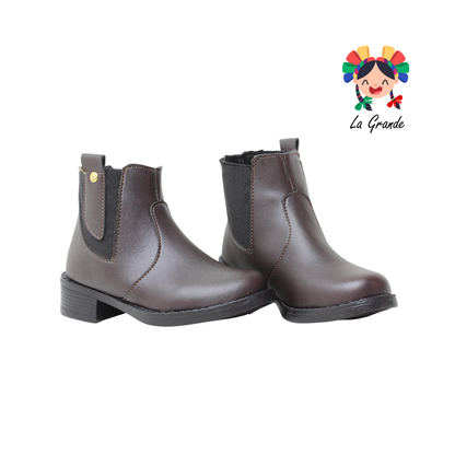 734 TOP 5 Café Sintético Bota Casual para Niña