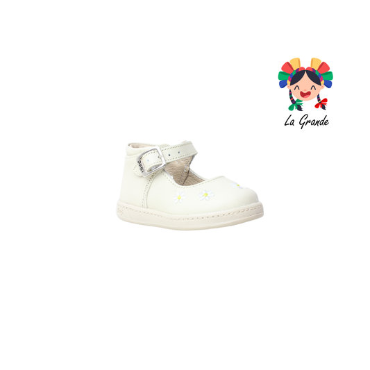 7351 DOGI Crema Piel Zapato tipo Bota para bebé