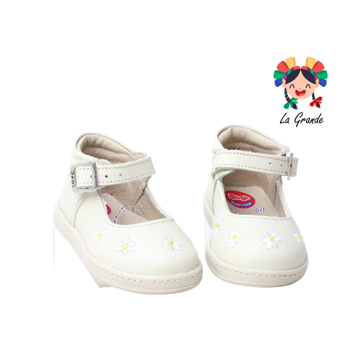 7351 DOGI Crema Piel Zapato tipo Bota para bebé