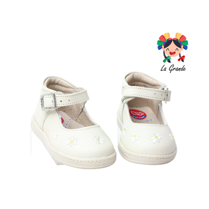 7351 DOGI Crema Piel Zapato tipo Bota para bebé