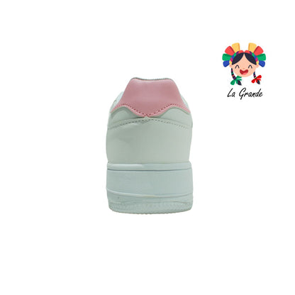 737 EFFORT Bco Azul Rosa Sint Tenis Casual para Dama