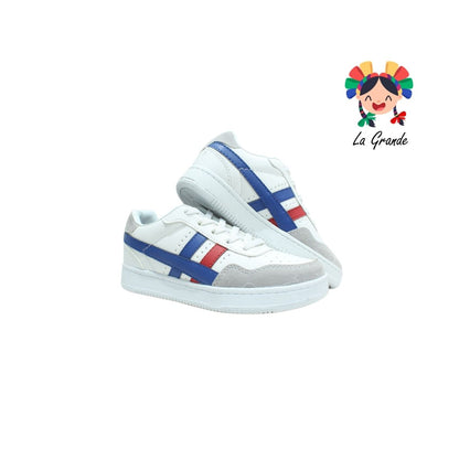 740 EFFORT Blanco Rey Sintético Tenis para Niña, Niño, Dama, Joven y Caballero