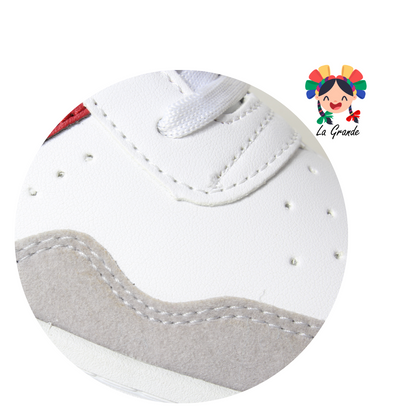 740 EFFORT Blanco Rey Sintético Tenis para Niña, Niño, Dama, Joven y Caballero