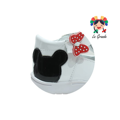 470 WIZZYZ Blanco Charol Piel Moño Zapato Casual para Niña