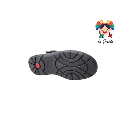 7438 DOGI Negro Charol Zapato Escolar para Niña y Dama