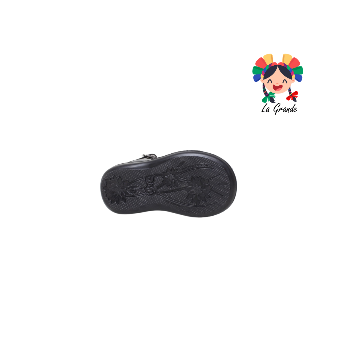 745 DOGI Negro Piel Charol Zapato tipo Botita para Bebé