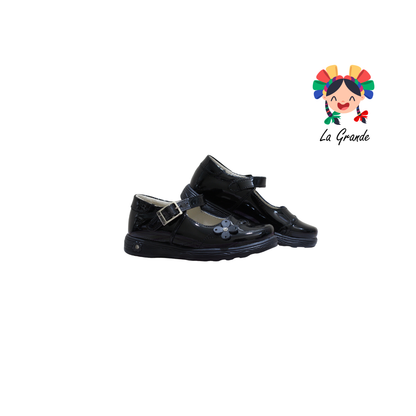 1934 MUJER BONITA Negro Charol Zapato Escolar para Niña