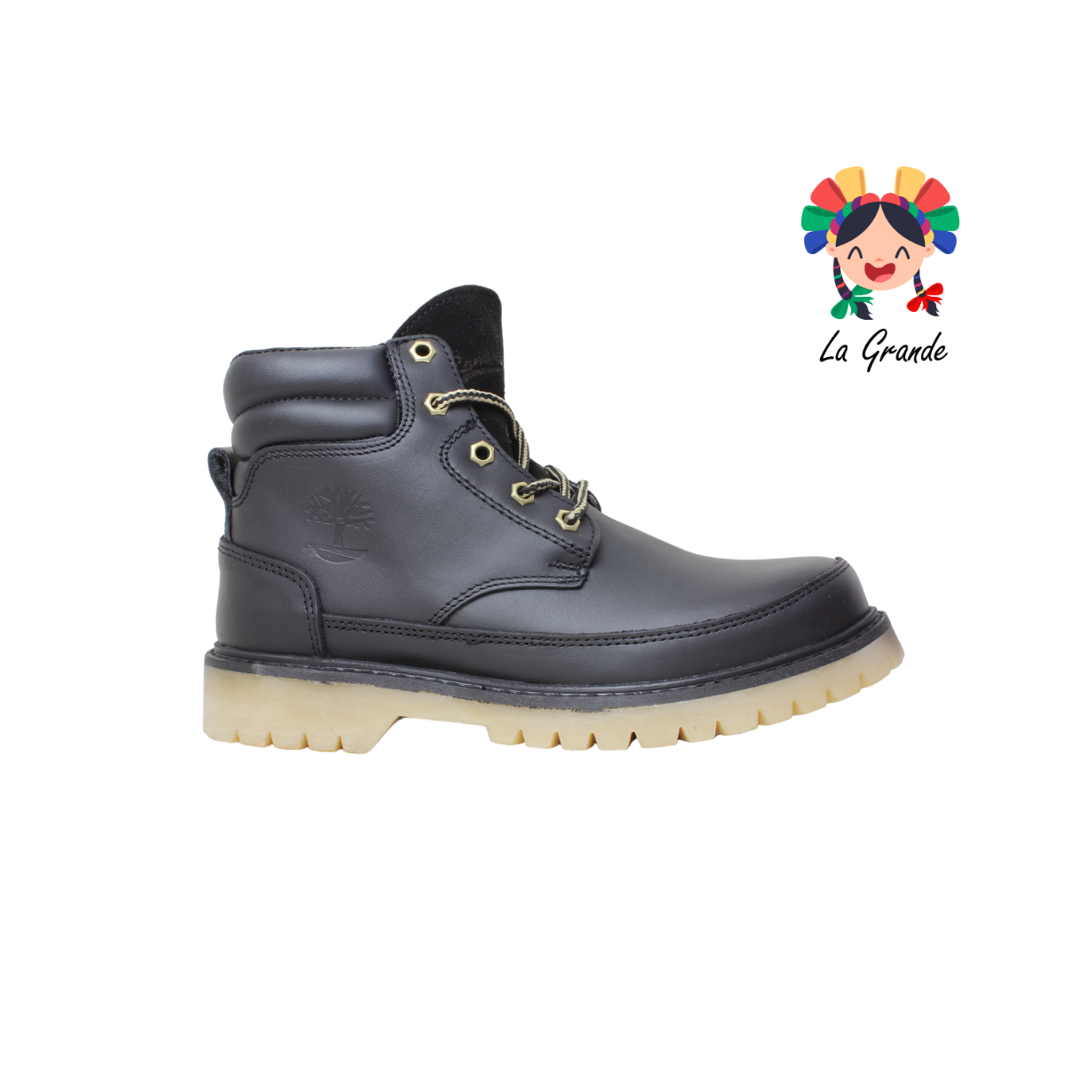 752 ROMBAR Negro Grasso Bota Industrial para Caballero