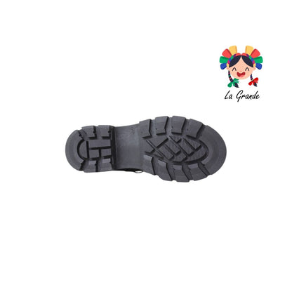 754 BRIANDA Negro Piel Zapato Escolar para Dama