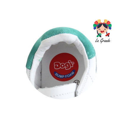 7580 DOGI Bco Boreale Hielo Piel Tenis Escolar para Niña, Niño, Dama y Joven