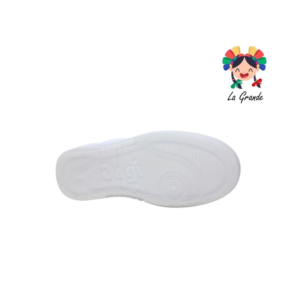 7590 DOGI Bco Lila Rosa Piel Tenis Escolar para Niña y Dama