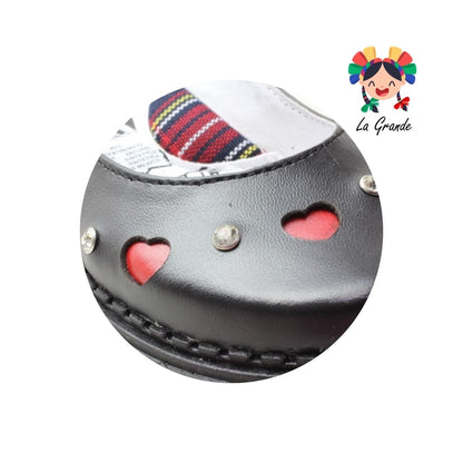 759 BRIANDA Negro Piel Zapato Escolar para Niña y Dama