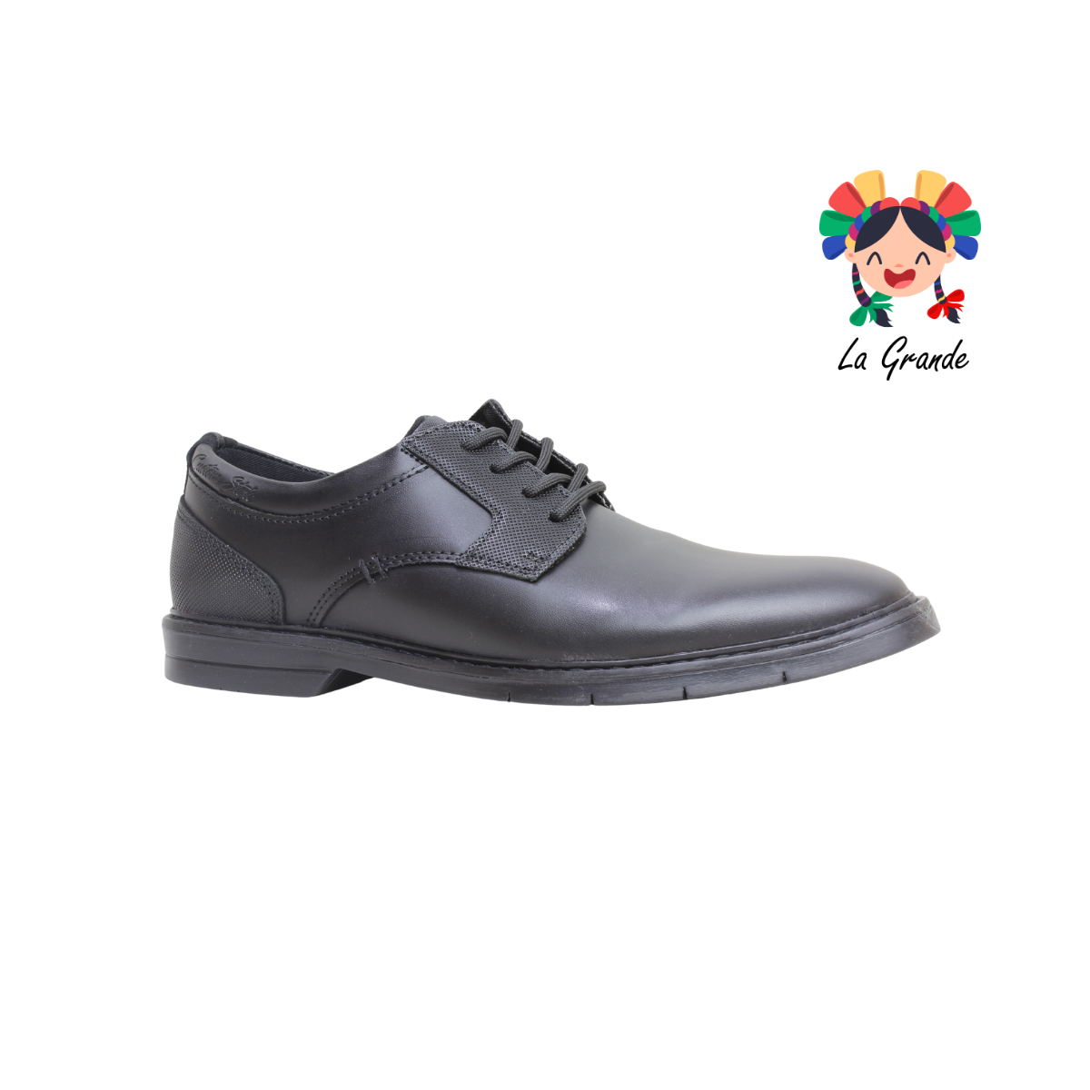 7604 CUSTOM Negro Atanado Zapato Casual para Caballero