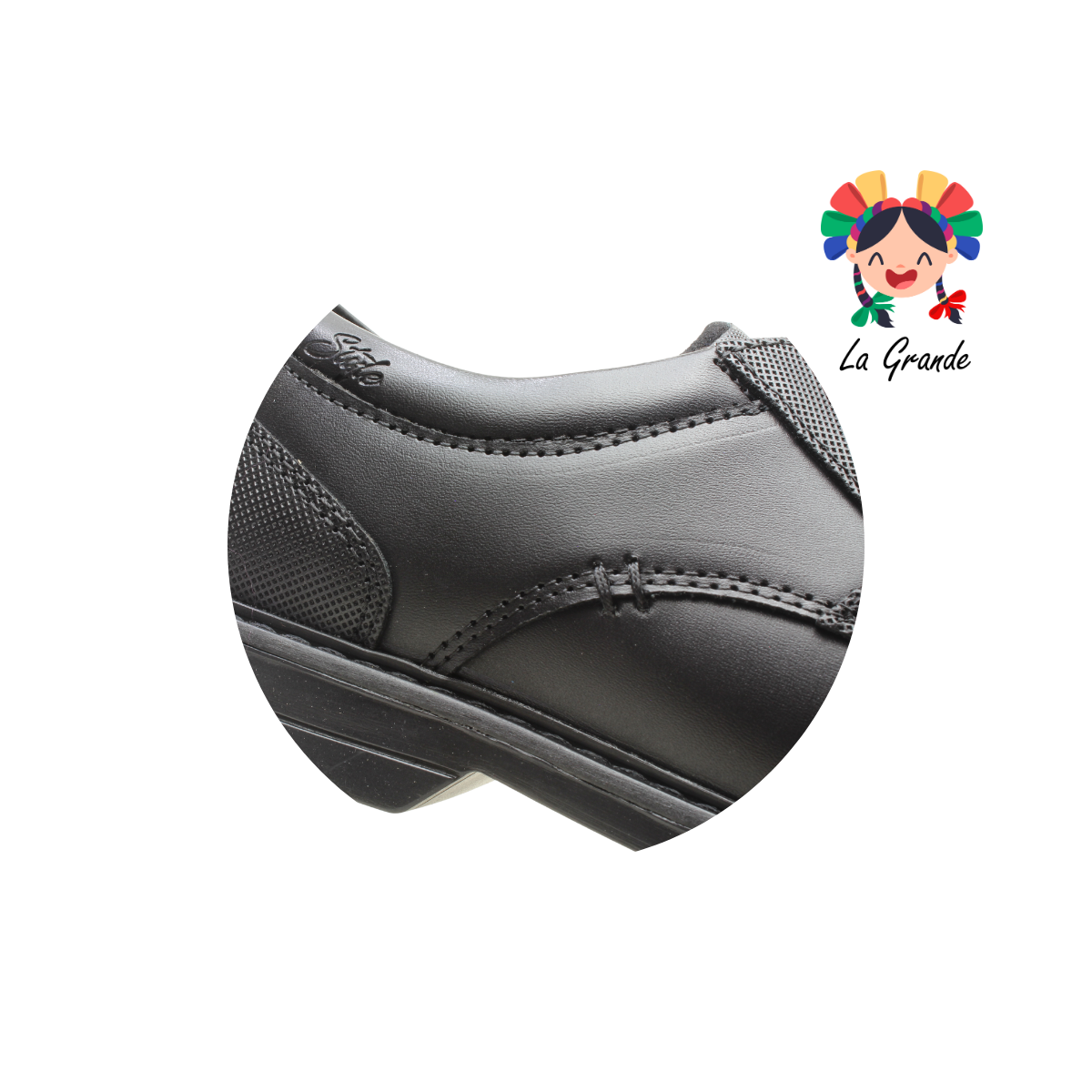 7604 CUSTOM Negro Miel Atanado Zapato Casual para Caballero