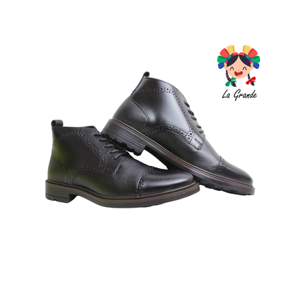 7616 MARISCAL Negro Catania Piel Bota para Caballero