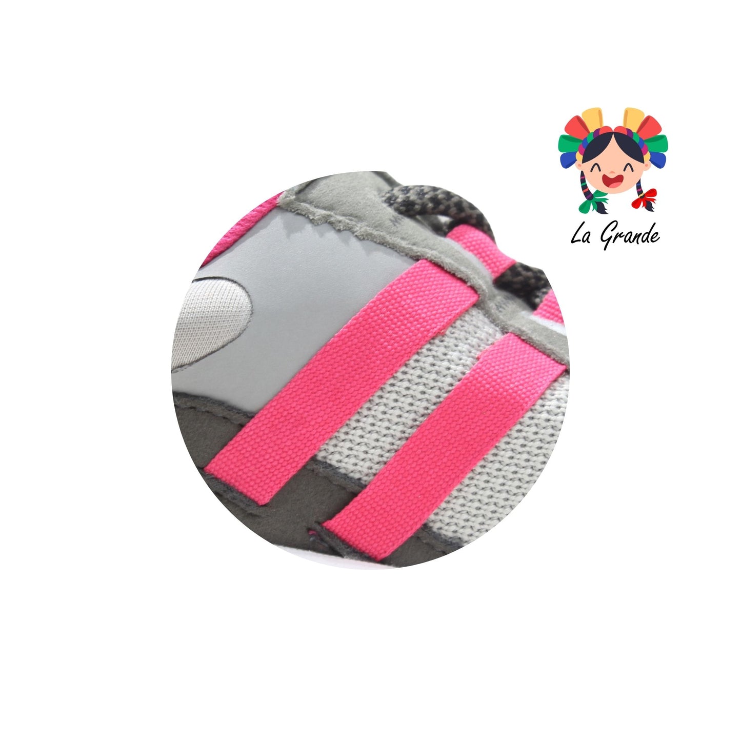 A7691T Court Gris Rosa Tenis Deportivo para Dama
