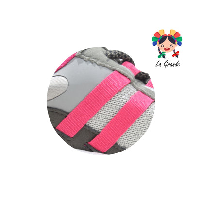 A7691T Court Gris Rosa Tenis Deportivo para Dama