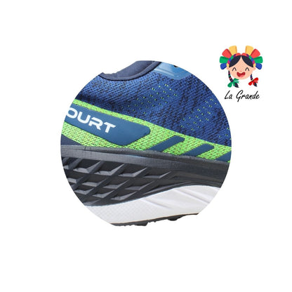 7696C COURT Marino Verde Tenis Deportivo para Caballero