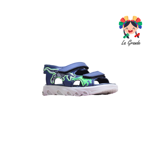 223028 PEKE KIDS Verde Dinosaurio Sint Huarache Casual para Niño