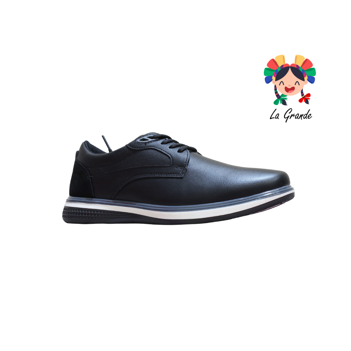 41002 RODRISAN Negro Blanco Napa Zapato Casual para Caballero