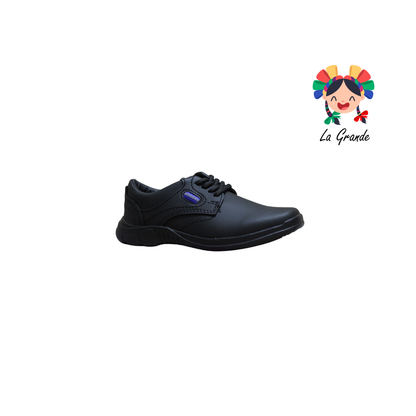 4635 RODRISAN Negro Gris Napa Zapato Escolar para Niño