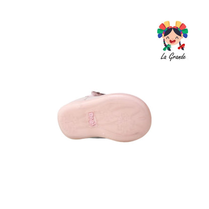 7706 DOGI Rosa Piel Zapato Casual para Bebé