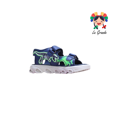 223028 PEKE KIDS Verde Dinosaurio Sint Huarache Casual para Niño