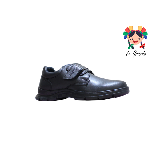13354 NEVADA Negro Piel Zapato Casual para Joven