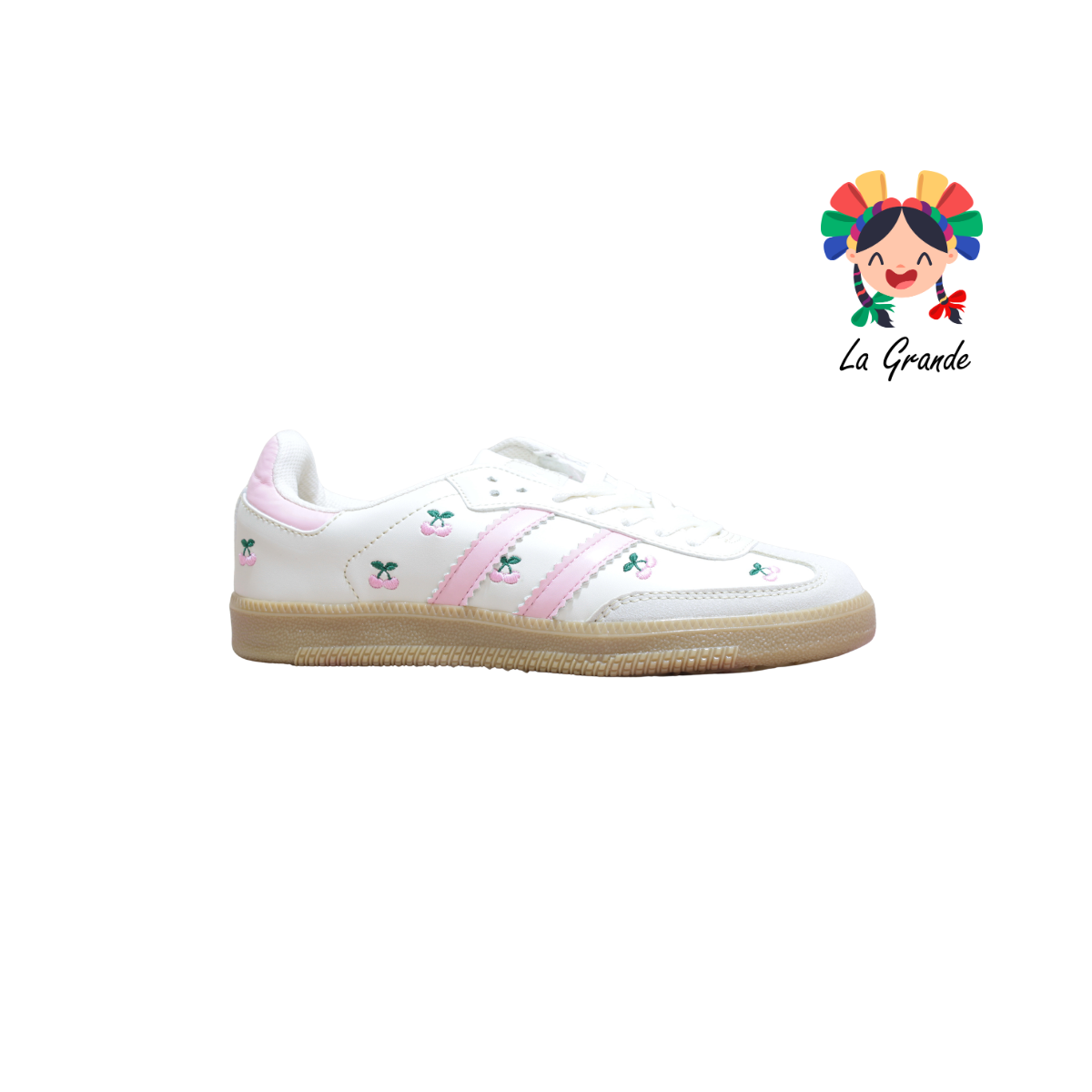 12097 DADDY Latte Rosa Casual Tenis para Dama