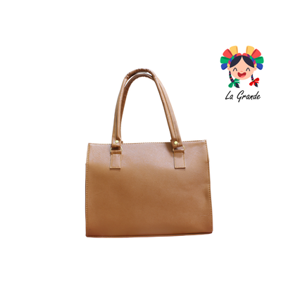 056 TONY Bolsa Camel Total Casual Tipo Caja para Dama