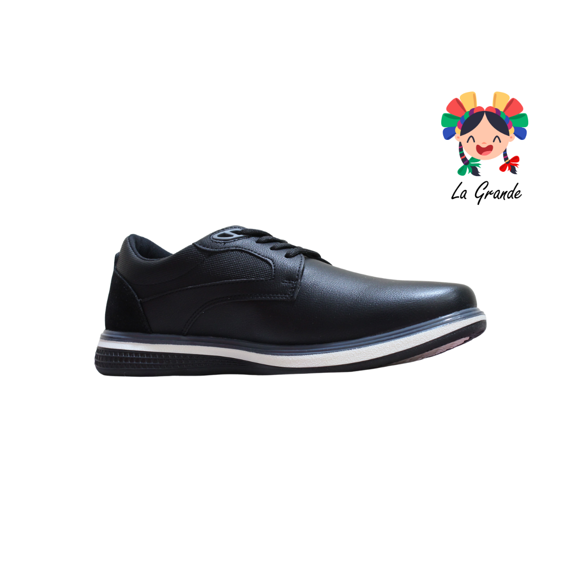 41002 RODRISAN Negro Blanco Napa Zapato Casual para Caballero