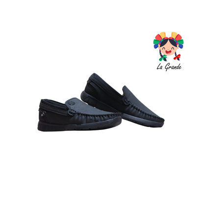 4012 CUSTOM Negro Flother Zapato Casual para Niño