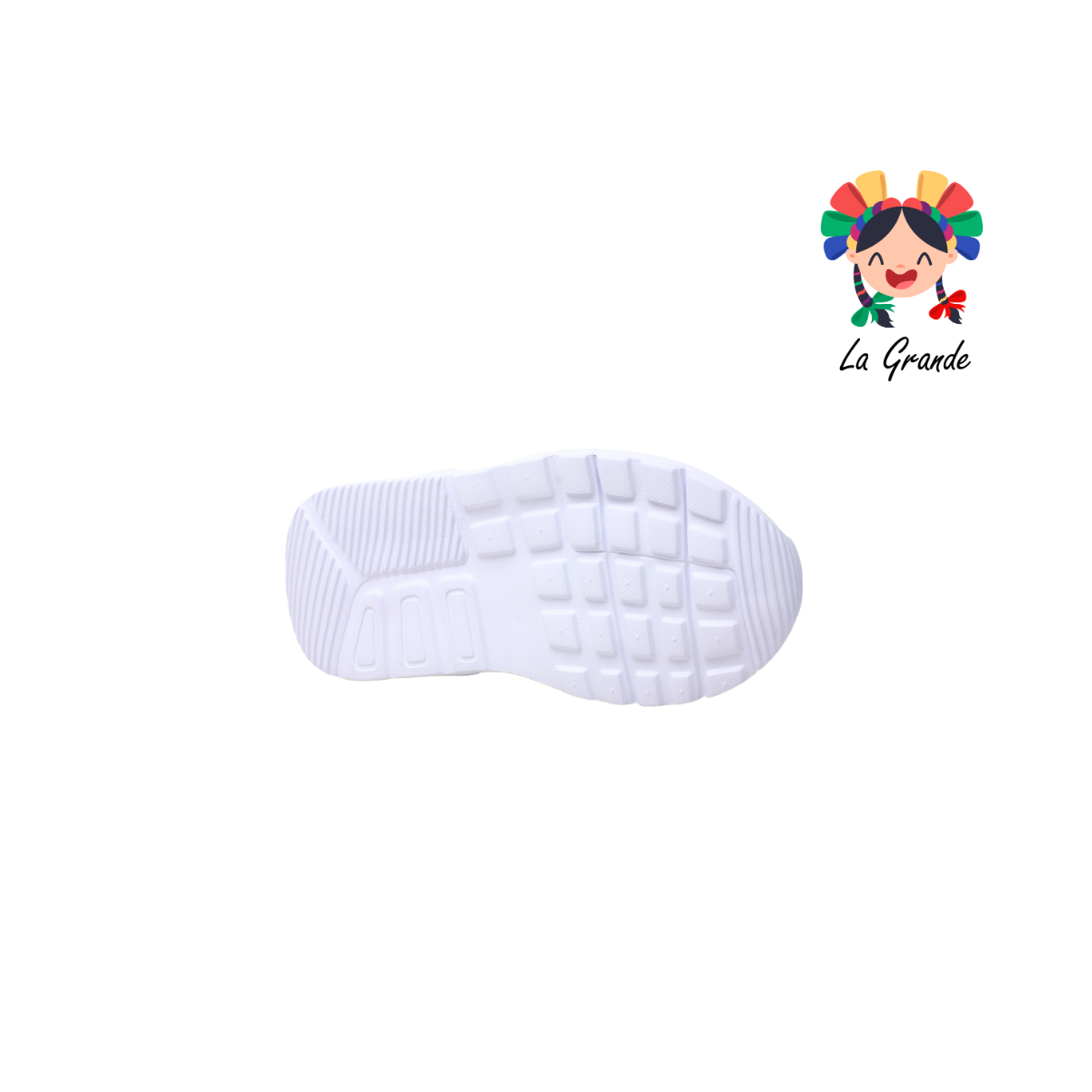 782 APT Blanco Blanco Piel Tenis Choclo con Válvula para Niña y Niño