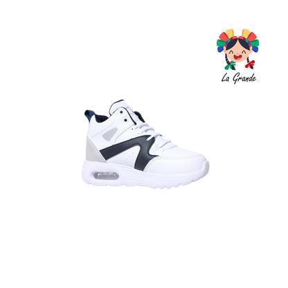 782 APT Blanco Marino Tenis Deportivo de Válvula para Niña y Niño
