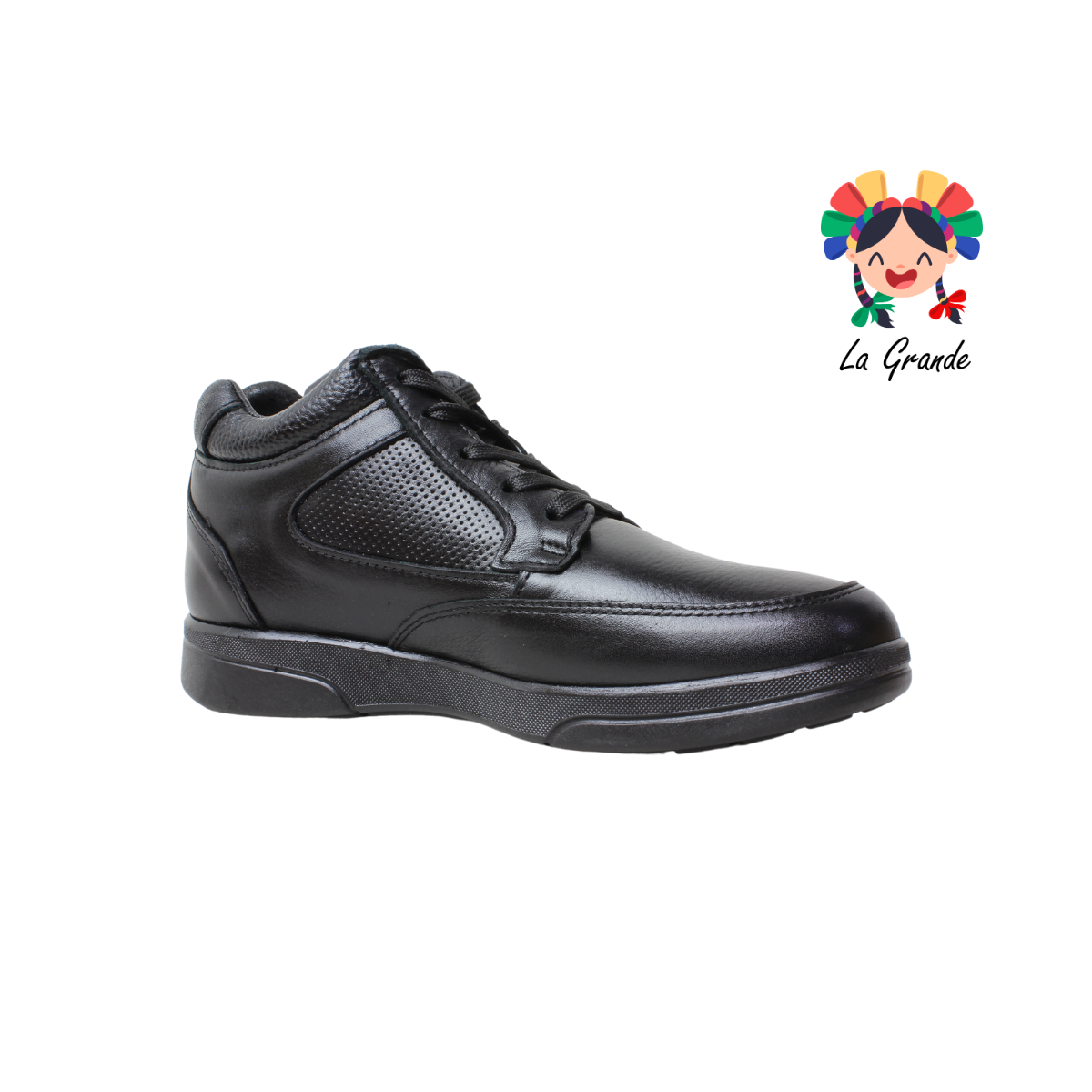 7851 ROMANOS Negro Barcelona Piel Bota para Caballero