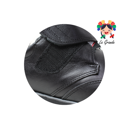 7866 ROMANOS Negro Barcelona Piel Zapato Confort para Caballero