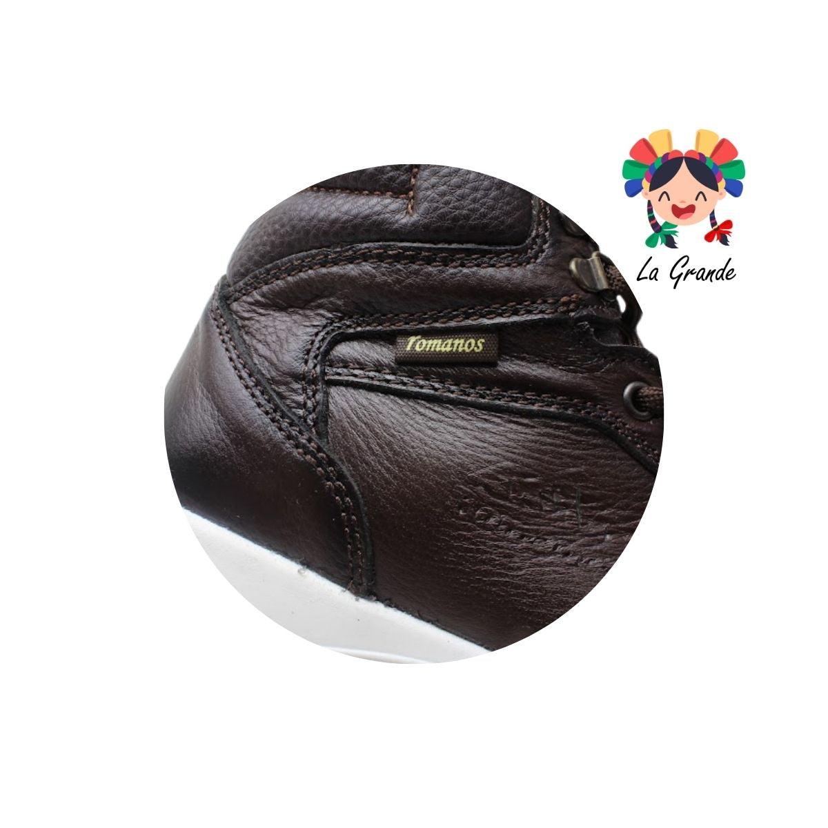 7886 ROMANOS Café Piel Bota Casual para Caballero